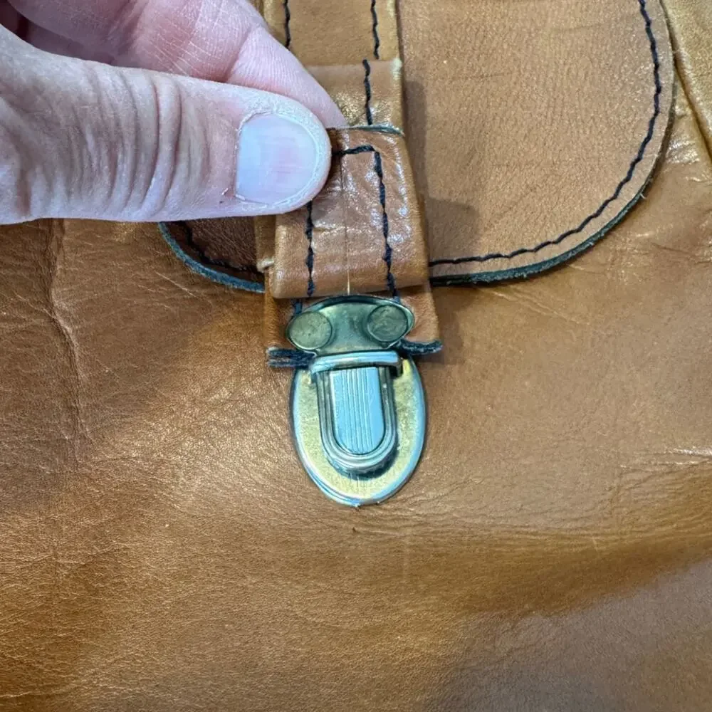 Genuine Leather Vintage Brown Slouchy Satchel, Soft & supple Leather crossbody